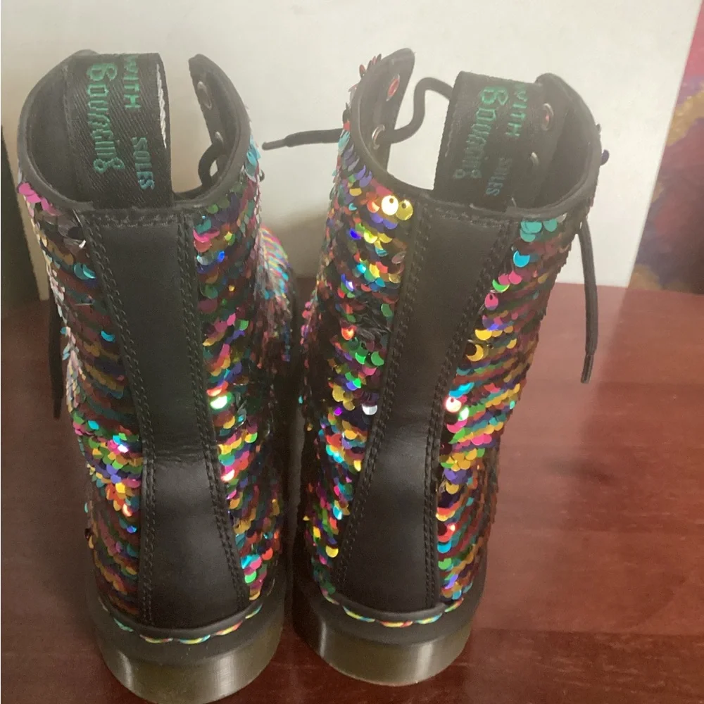 Dr Martens 1460 Farrah Glitter Bootie - Picture 4 of 5